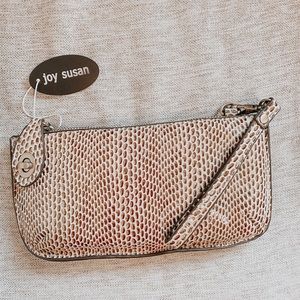 Snakeskin wristlet